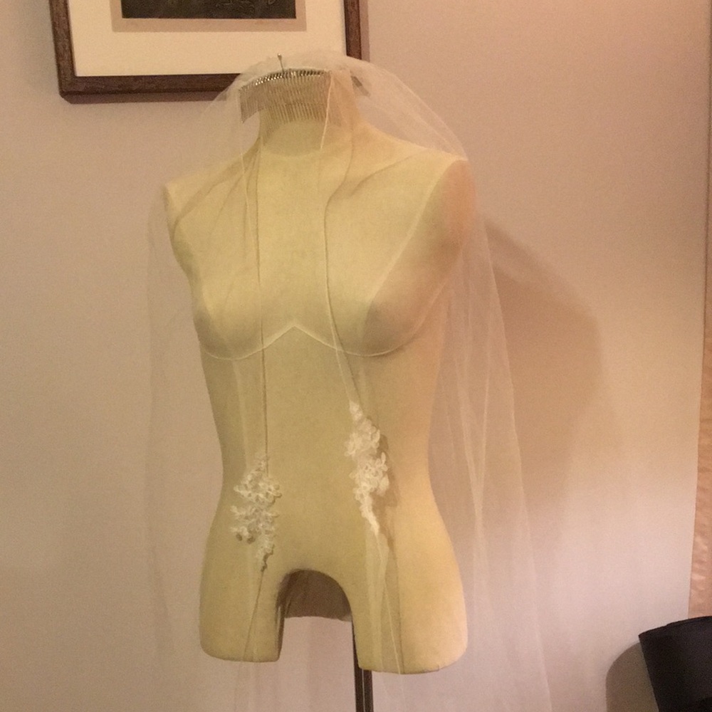 Wedding Veil with Embroidered Details